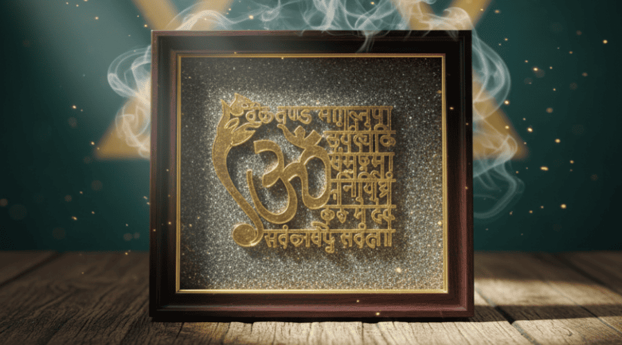 Om Mantra Vastu Wall Frame – Divine Energy & Positivity Enhancer