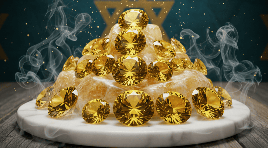 Yellow Crystal Vastu Remedy – Calm Energy & Growth Enhancer